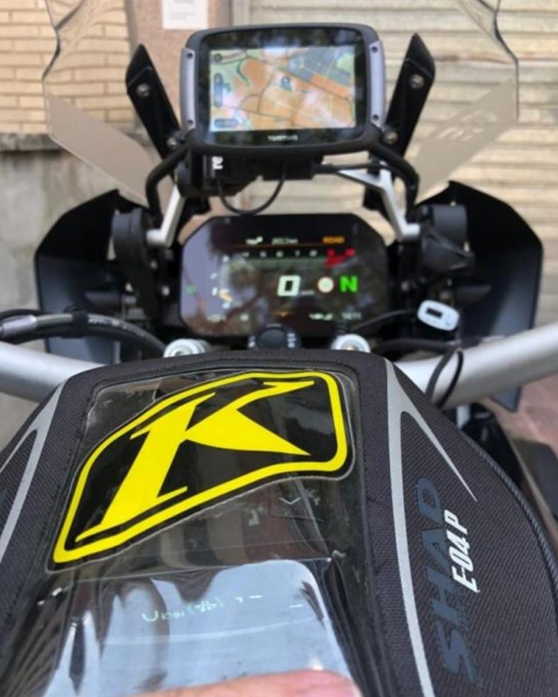 Radar detector on motorbike