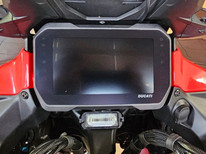 Radar detector on motorbike